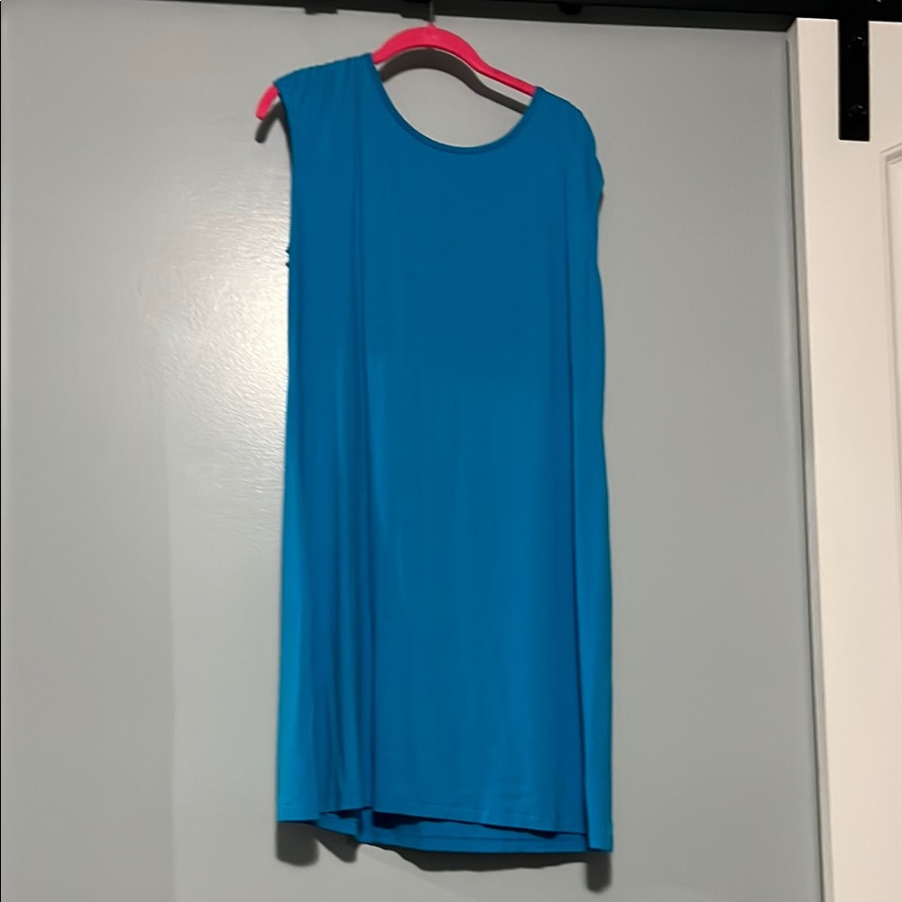 Sleeveless Blue Dress
